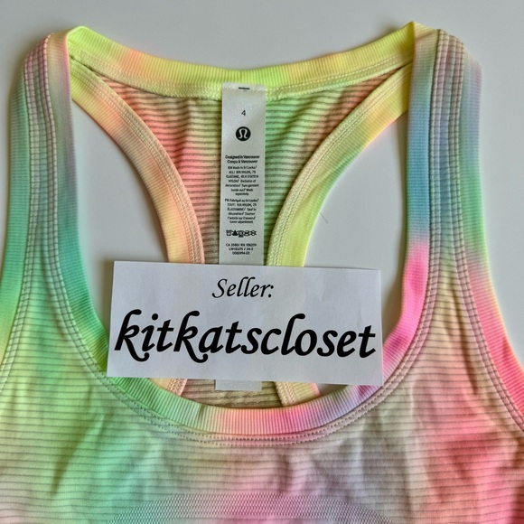 🆕 PSYCHEDELIC WASH MULTI - NWT lululemon swiftly tech racerback 2.0 race length - Picture 4 of 8